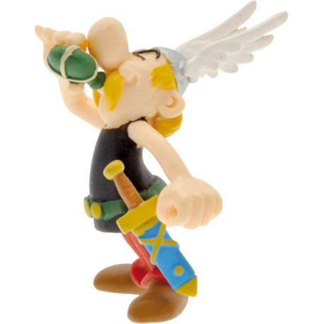 Figura Astérix bebiendo poción mágica 6 cm