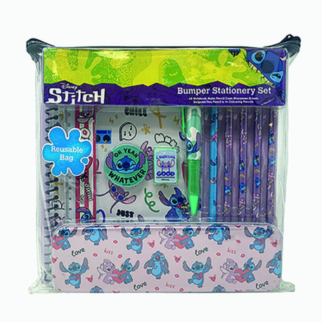 Set de papelería escolar deluxe Lilo and Stitch (You're My Fave) Bumper Stationery Set