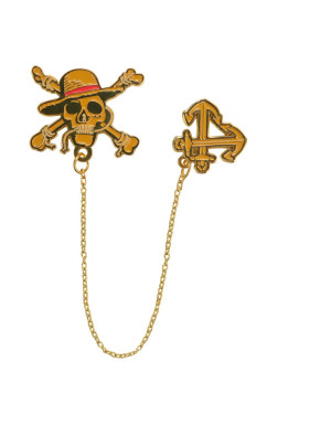 Marcapáginas con cadena Logo Monkey D. Luffy