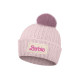 Gorro con pompón logo Barbie rosa Talla única (56-58 cm)