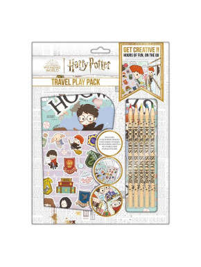 Paquete de Juego para Viaje Harry Potter Pegatinas. hojas y lápices