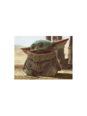 Puzzle lenticular The Mandalorian Grogu Sentado