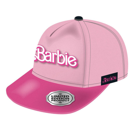 Gorra bordada logo Barbie rosa Talla única (56-58 cm)