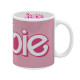 Taza de cerámica logo Barbie rosa/blanco 350 ml