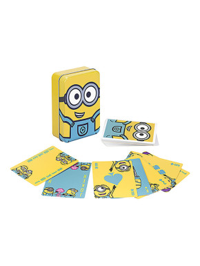 Baraja de Naipes Minions en caja metálica