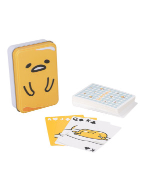 Baraja de Naipes Gudetama en caja metálica