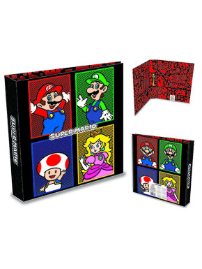 Archivador de anillas A4 Super Mario (4 Colores) 31,5 x 25