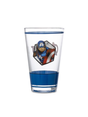 Vaso de cristal Marvel Capitán América 310 ml