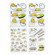 Pack vinilos para gadgets Gudetama 21 x 15 cm