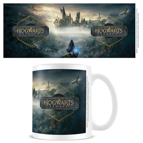 Taza Hogwarts Legacy Portada blanca 315 ml