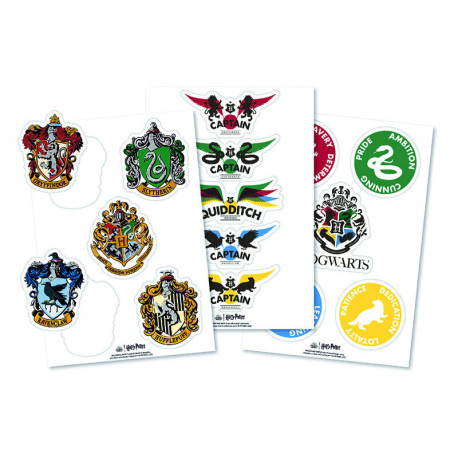 Set de pegatinas Harry Potter Casas Hogwarts House pride