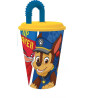 Vaso con caña maleable Patrulla Canina Pup Power 430 ml