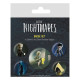 Set de chapas (5 unidades) Little Nightmares II Medidas: 1 X 3,8 CM/ 4 x 2,5cm