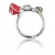 Ring white gold Beauty and the Beast Disney Rose Enchanted