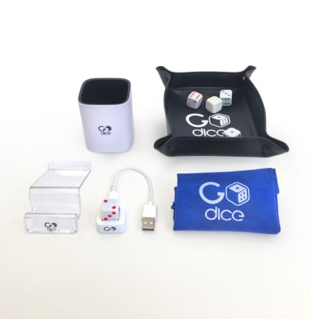 GoDice Full Pack con dados inteligentes y accesorios