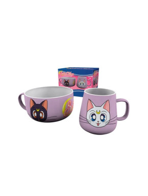 SAILOR MOON - Breakfast Set Mug + Bowl - Luna & Artemis