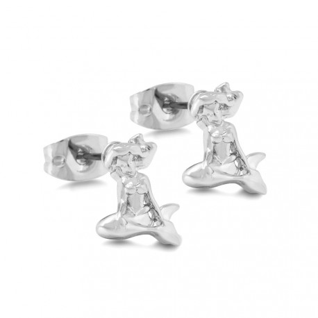 Pendientes oro blanco Campanilla Disney