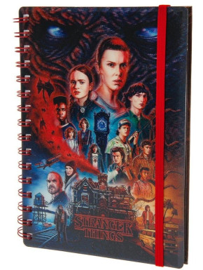 Cuaderno de espiral A5 lenticular Vecna - Stranger Things 4 21 x 15 cm