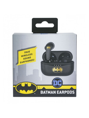 Auriculares TWS Earpods Logo Batman Negro