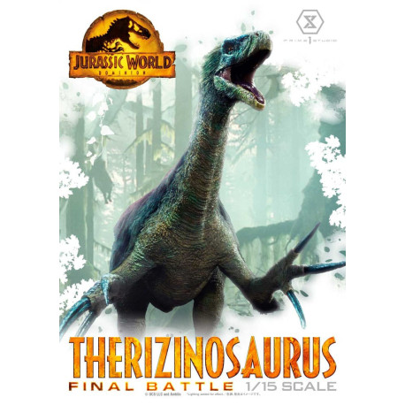 Jurassic World: Dominion Estatua Legacy Museum Collection 1/15 Therizinosaurus Final Battle Bonus Version 55 cm