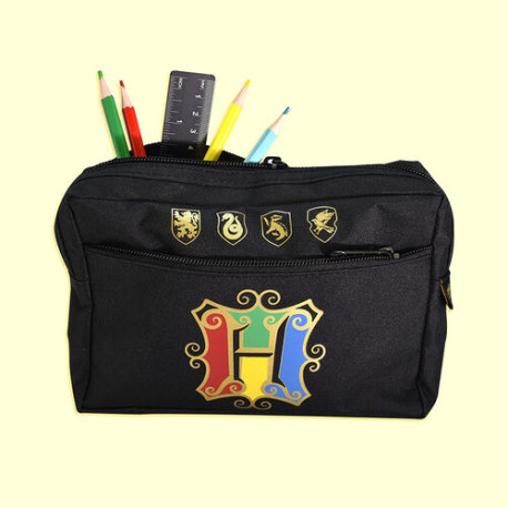 Estuche Escudos Hogwarts multibolsillos