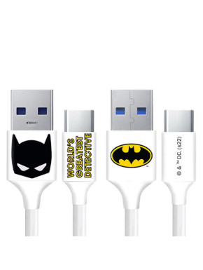 Cable 3.0 USB a Tipo C Batman logo y máscara 1m