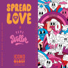 Cartaz gigante para colorir "Spread Love" de Yeye Weller Iconoklast