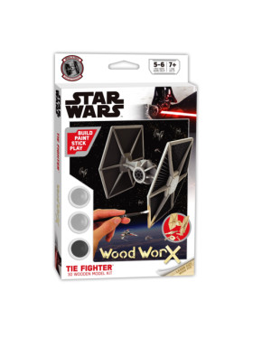 Maqueta madera para pintar Star Wars Tie Figther