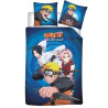 Capa de edredão de algodão Naruto 140x200 cm