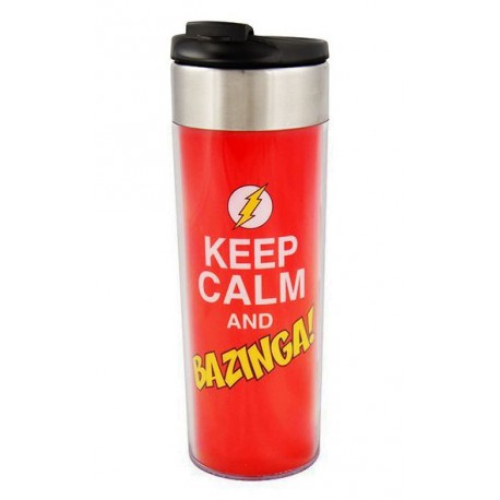 Glass Thermos Big Bang Theory Bazzinga!