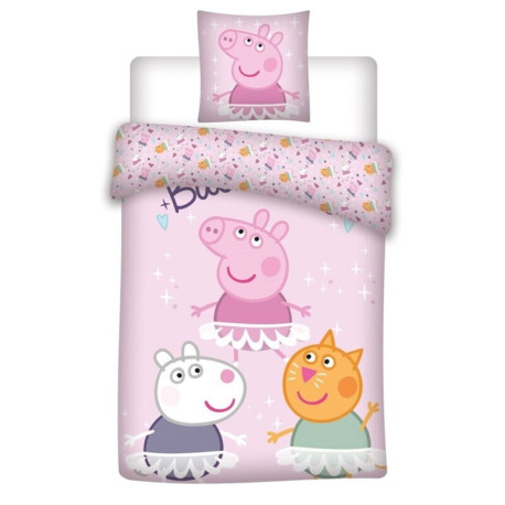 Funda nórdica algodón Peppa Pig 140x200cm