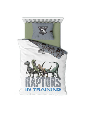 Funda nórdica algodón raptors Jurassic World 140x200