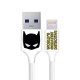 Cable 3.0 USB a Lightning (MFI) con Logo de Batman - 1m