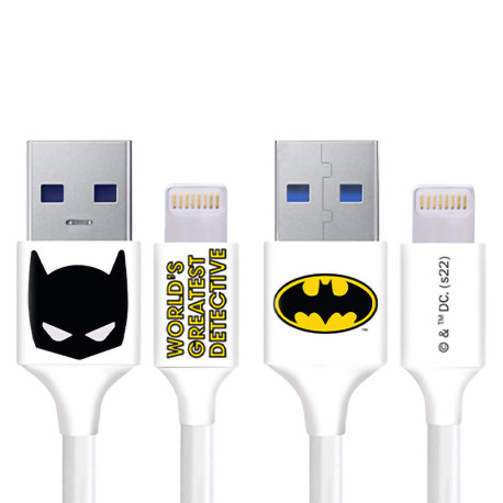 Cable 3.0 USB a Lightning (MFI) con Logo de Batman - 1m