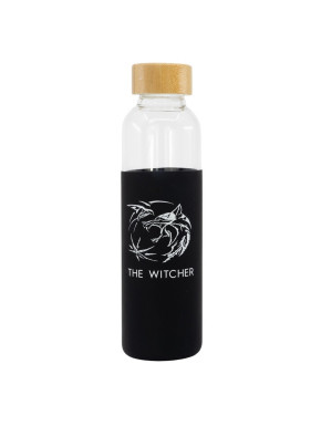 Botella de Cristal The Witcher con Funda de Silicona