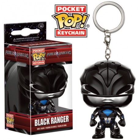 Llavero mini Funko Pop! Power Rangers Negro versión 2017
