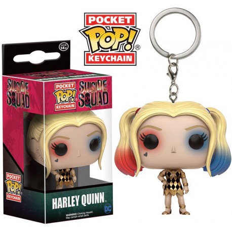 Keychain mini Funko Pop! Harley Quinn Dress Golden Suicide Squad