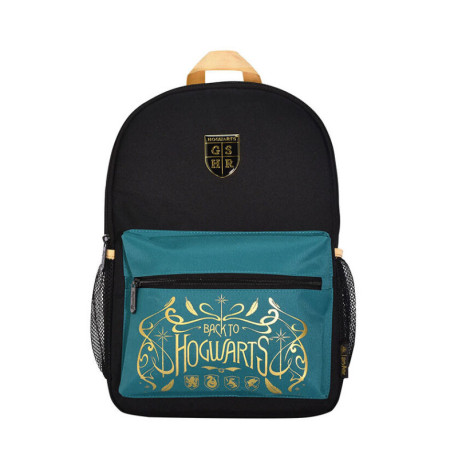 Mochila Casual Back to Hogwarts Negra y Azulado