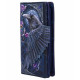 Cartera Tarjetero Ravens Flight en Relieve de 18,5 cm