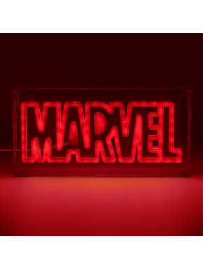 Lámpara LED Estilo Neón Logo Marvel 15 x 30 cm