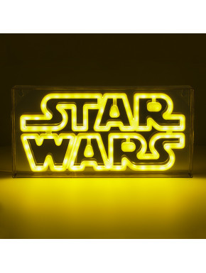 Lámpara LED Estilo Neón Logo Star Wars 15 x 30 cm