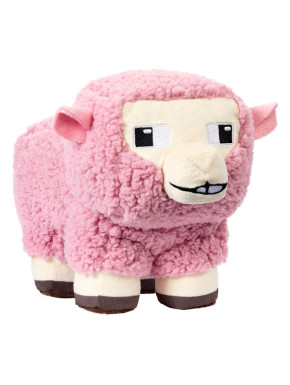 Peluche Oveja rosa 20 cm Una película de Minecraft