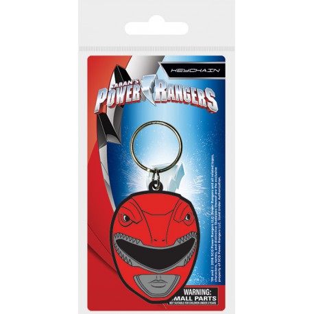 Keychain rubber Power Rangers Red