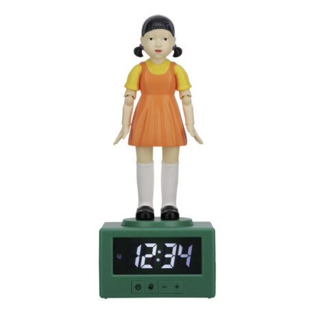 Reloj Despertador Muñeca Young-Hee (Juego Del Calamar) 26 Cm