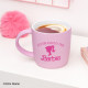 Taza Logo Y Silueta Barbie Soft Touch 400 Ml