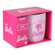 Taza Logo Y Silueta Barbie Soft Touch 400 Ml