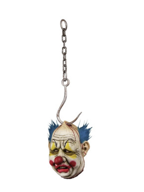 Artículo Decorativo Para Colgar Cabeza Decapitada Payaso Chunky 21,5 Cm