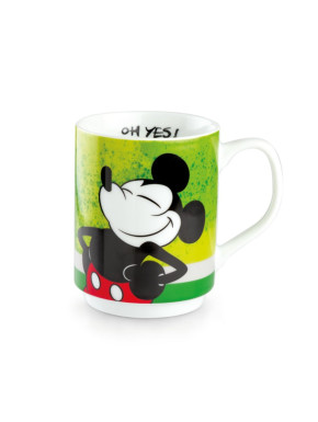 Taza Apilable Mickey I Am Amarilla 350 Ml