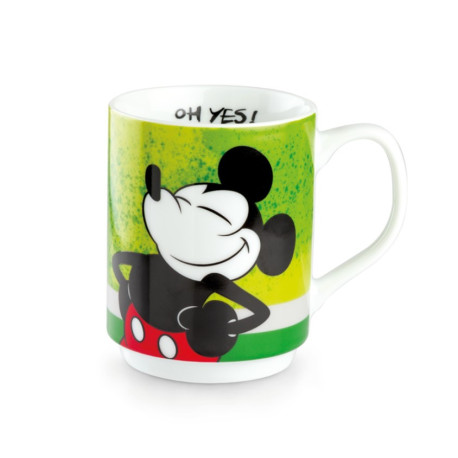 Taza Apilable Mickey I Am Amarilla 350 Ml