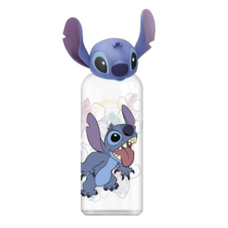 Botella Con Figura 3D Stitch Y Palmas 560 Ml